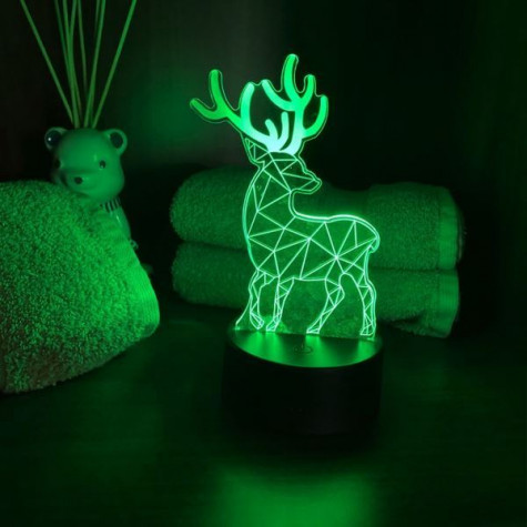 Lampa s 3D iluzí - jelen ~ 3
