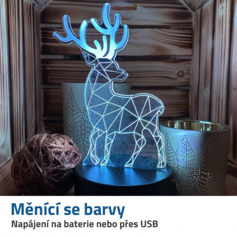 Lampa s 3D iluzí - jelen ~ 5