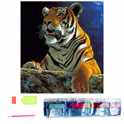 Diamantové malování basic - tygr