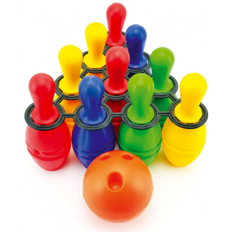 Bowling kuželky plast 21cm 10ks v síťce ~ 1