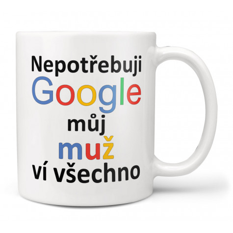 Hrnek 330 ml - Google - Muž ~ 1