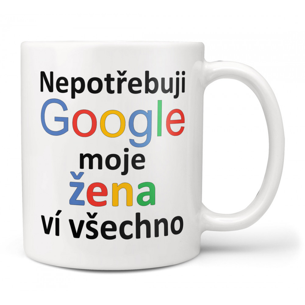 Hrnek 330 ml - Google - Žena