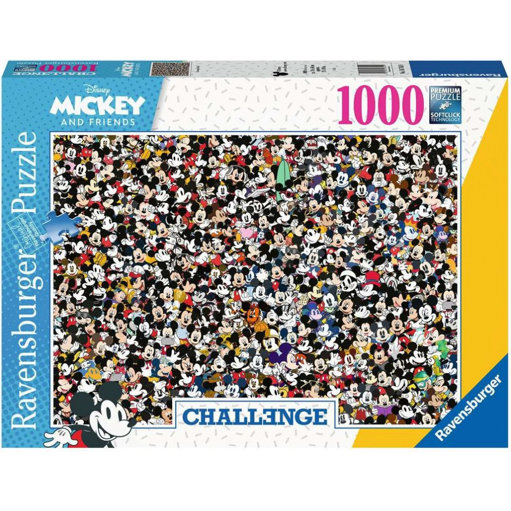 RAVENSBURGER Puzzle Challenge: Mickey Mouse 1000 dílků