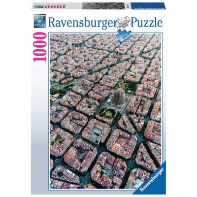 RAVENSBURGER Puzzle Barcelona shora 1000 dílků