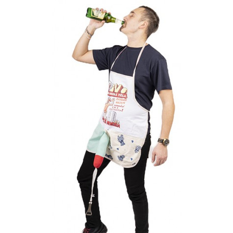 Zástěra s otvírákem - Pivo dělá hezká těla ~ 1
