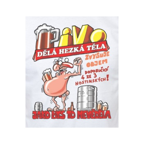 Zástěra s otvírákem - Pivo dělá hezká těla