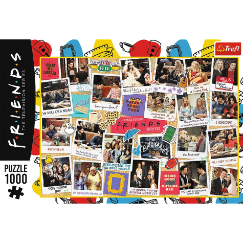 TREFL Puzzle Přátelé: Nejlepší momenty 1000 dílků