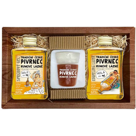 Rumová kosmetika - gel 300ml+mýdlo+lázeň 300ml ~ 1
