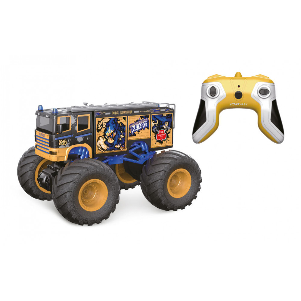 Auto Bigfoot City RC na dálkové ovládání 22 cm modré