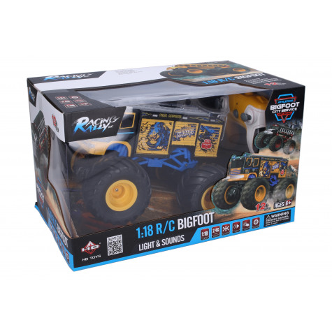Auto Bigfoot City RC na dálkové ovládání 22 cm modré ~ 3