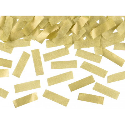 Vystřelovací konfety 40 cm - papírky - zlaté