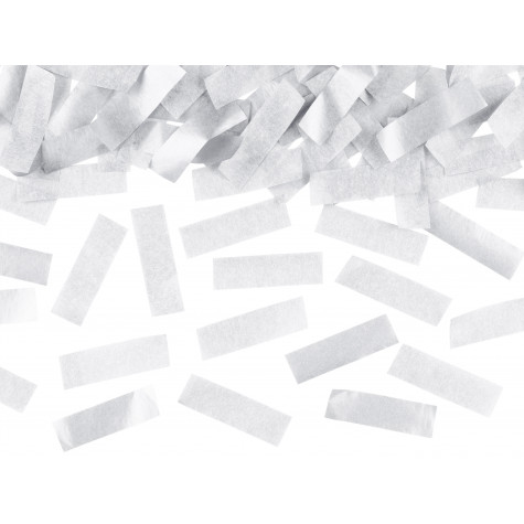 Vystřelovací konfety 40 cm - papírky - stříbrné