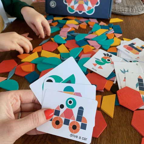 Dřevěná skládačka - geometrické tvary ~ 3