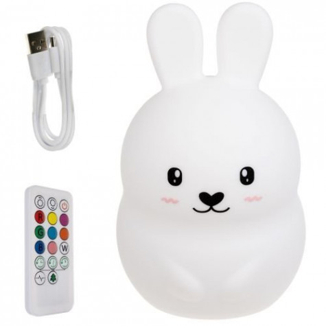 RGB noční lampička na dálkové ovládání - králík ~ 1