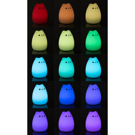 LED noční lampička na dálkové ovládání - kočička ~ 10