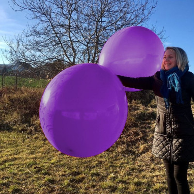 Mega balónek - fialový