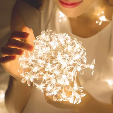 LED světelný řetěz - třešňový květ ~ 3