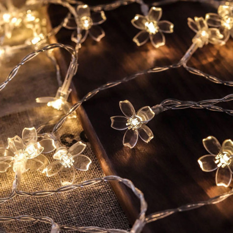 LED světelný řetěz - třešňový květ ~ 6