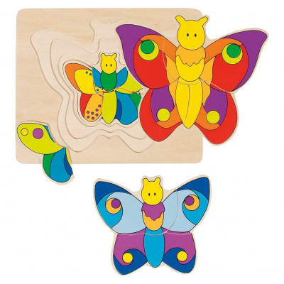 GOKI Vícevrstvé puzzle Motýl