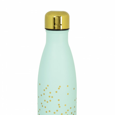 Albi Termoláhev 500 ml zelená - Puntíky se zlatým potiskem ~ 2