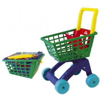 Dětský nákupní vozík plastový 31x59x40cm