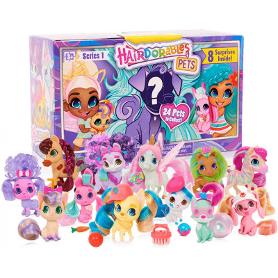 TM Toys Hairdorables kouzelné panenky - mazlíčci série 1 překvapení s doplňky