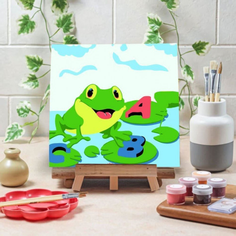 Malování podle čísel pro děti - žabka ~ 2