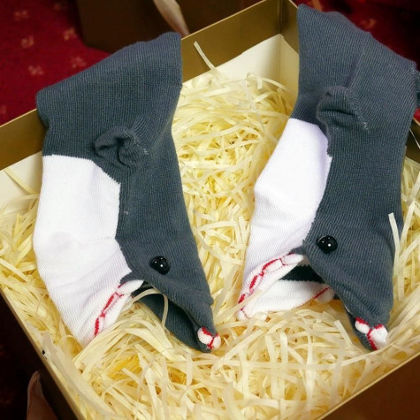 Vtipné ponožky - žralok
