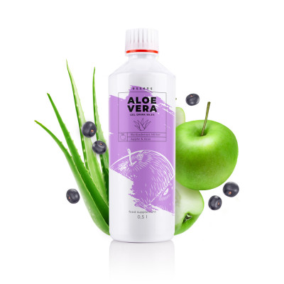 Essens Aloe Vera 99.5% Gel Drink - jablko + acai - doplněk stravy 500 ml