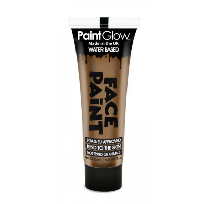 PaintGlow Barva na obličej 13 ml - světle hnědá "Light brown"