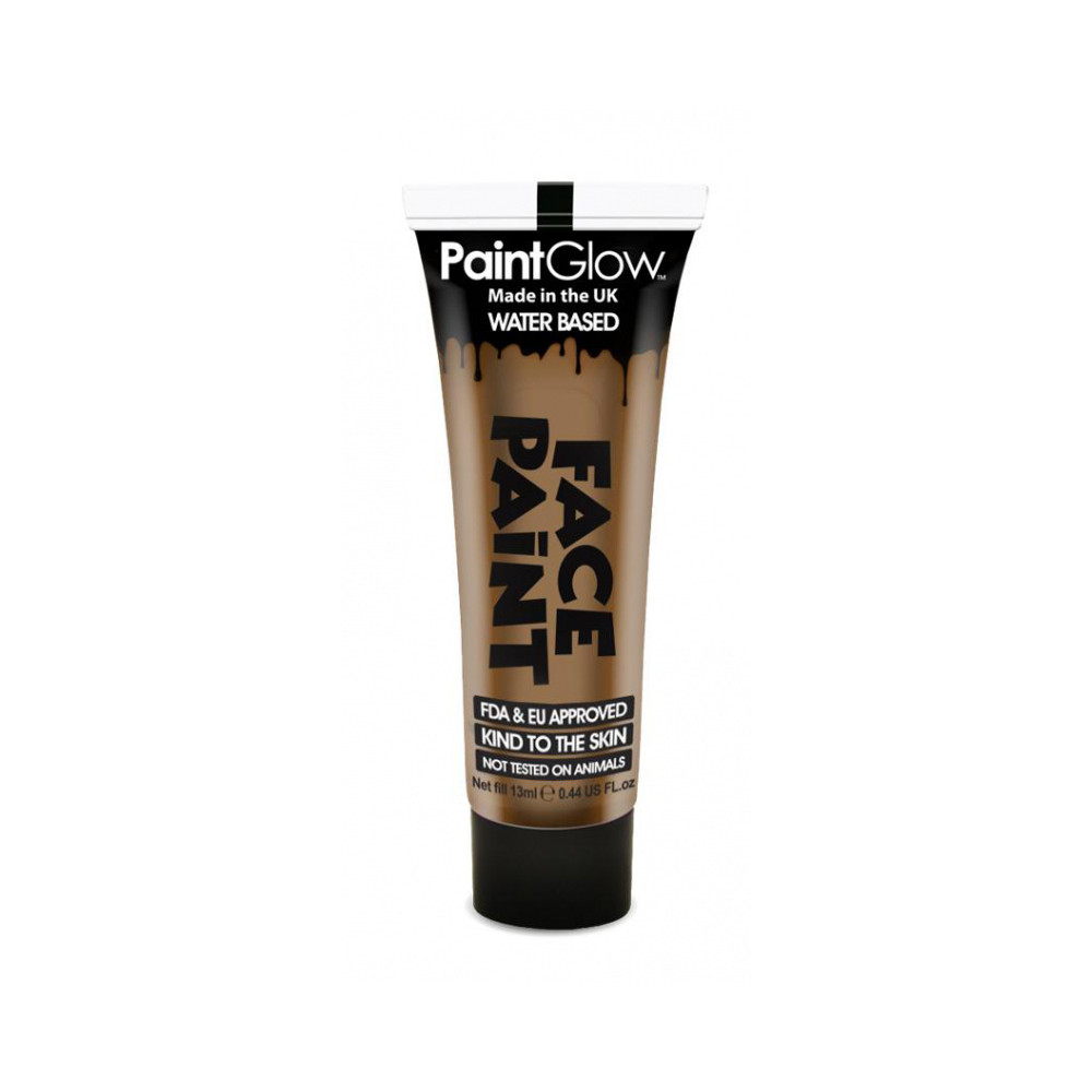 PaintGlow Barva na obličej 13 ml - světle hnědá "Light brown"