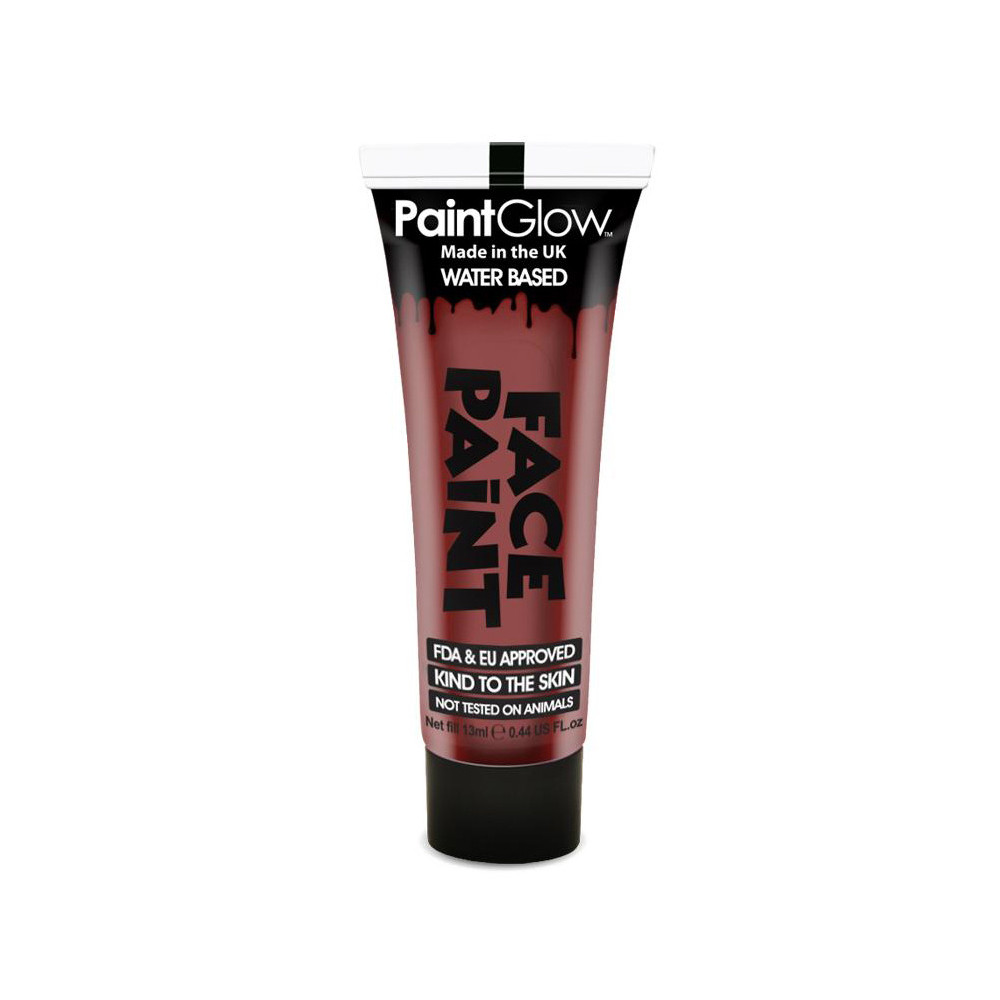 PaintGlow Barva na obličej 13 ml - hnědá "Burgundy"