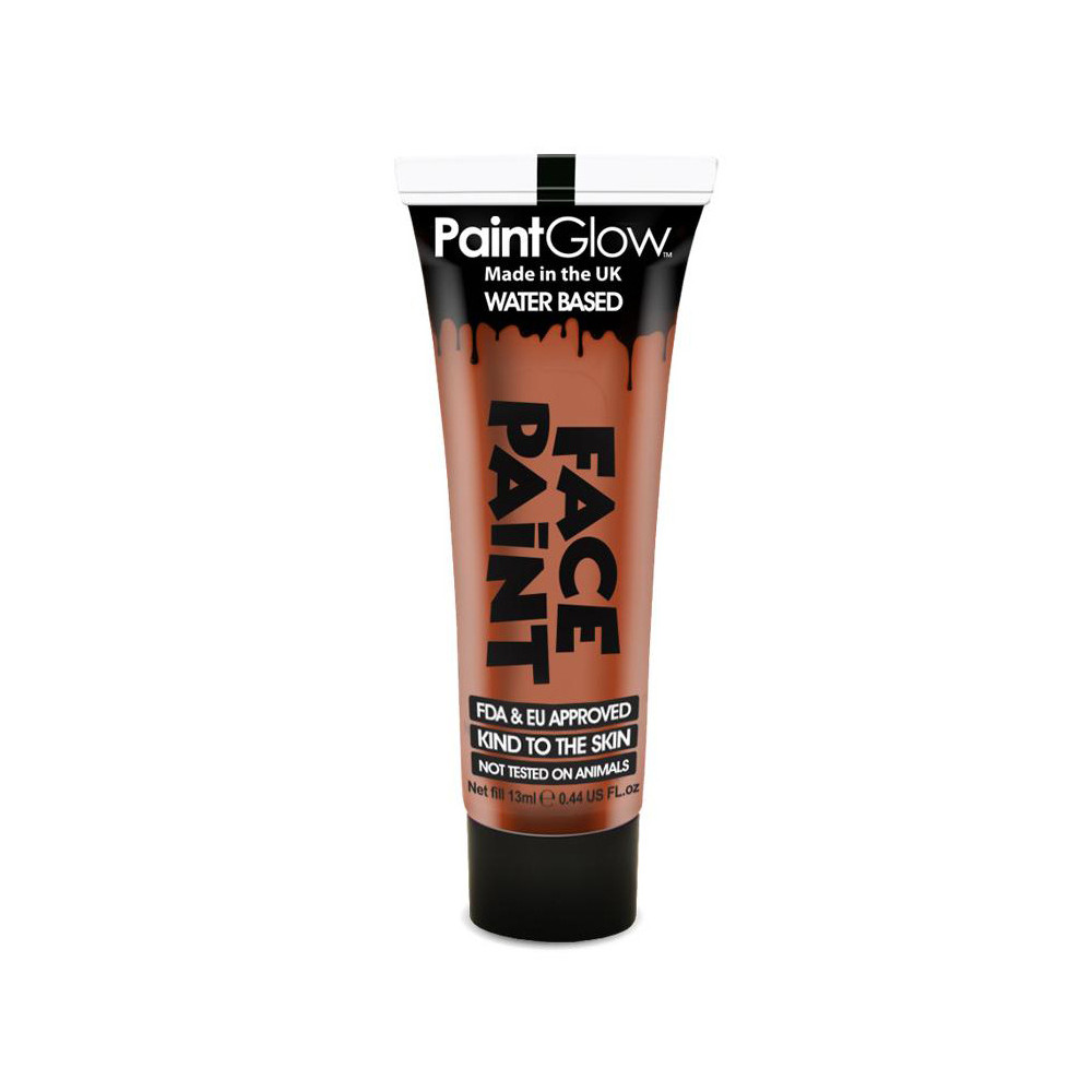 PaintGlow Barva na obličej 13 ml - tmavě oranžová "Dark Orange"