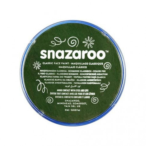 Snazaroo Barva na obličej 18ml - zelená "Dark Green"