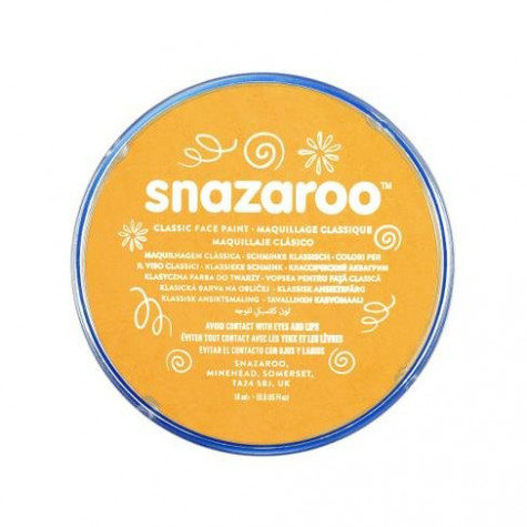 Snazaroo Barva na obličej 18ml - oranžová "Ochre Yellow"