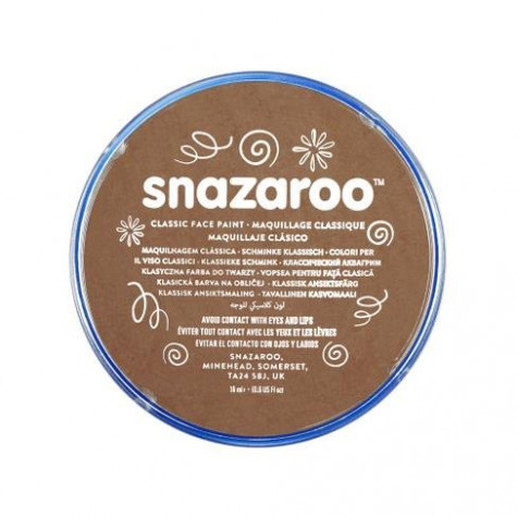 Snazaroo Barva na obličej 18ml - béžově hnědá "Beige Brown"