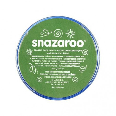 Snazaroo Barva na obličej 18ml - zelená tmavší "Grass green"