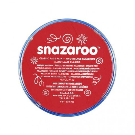 Snazaroo Barva na obličej 18ml - červená "Bright Red"