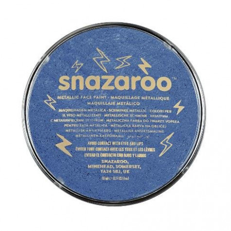 Snazaroo Barva na obličej metalická 18ml - modrá