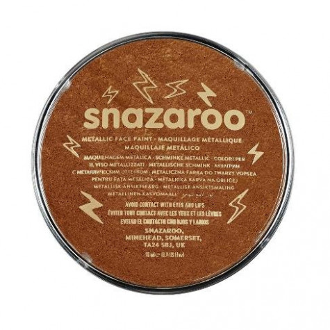 Snazaroo Barva na obličej metalická 18ml - měděná