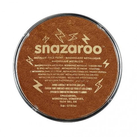 Snazaroo Barva na obličej metalická 18ml - měděná ~ 2
