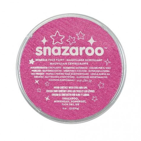 Snazaroo Barva na obličej třpytivá 18ml - růžová