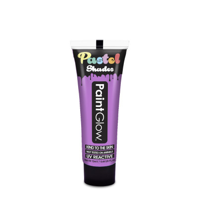 PaintGlow Barva na obličej UV pastelová 13 ml - fialová (pastel lilac)