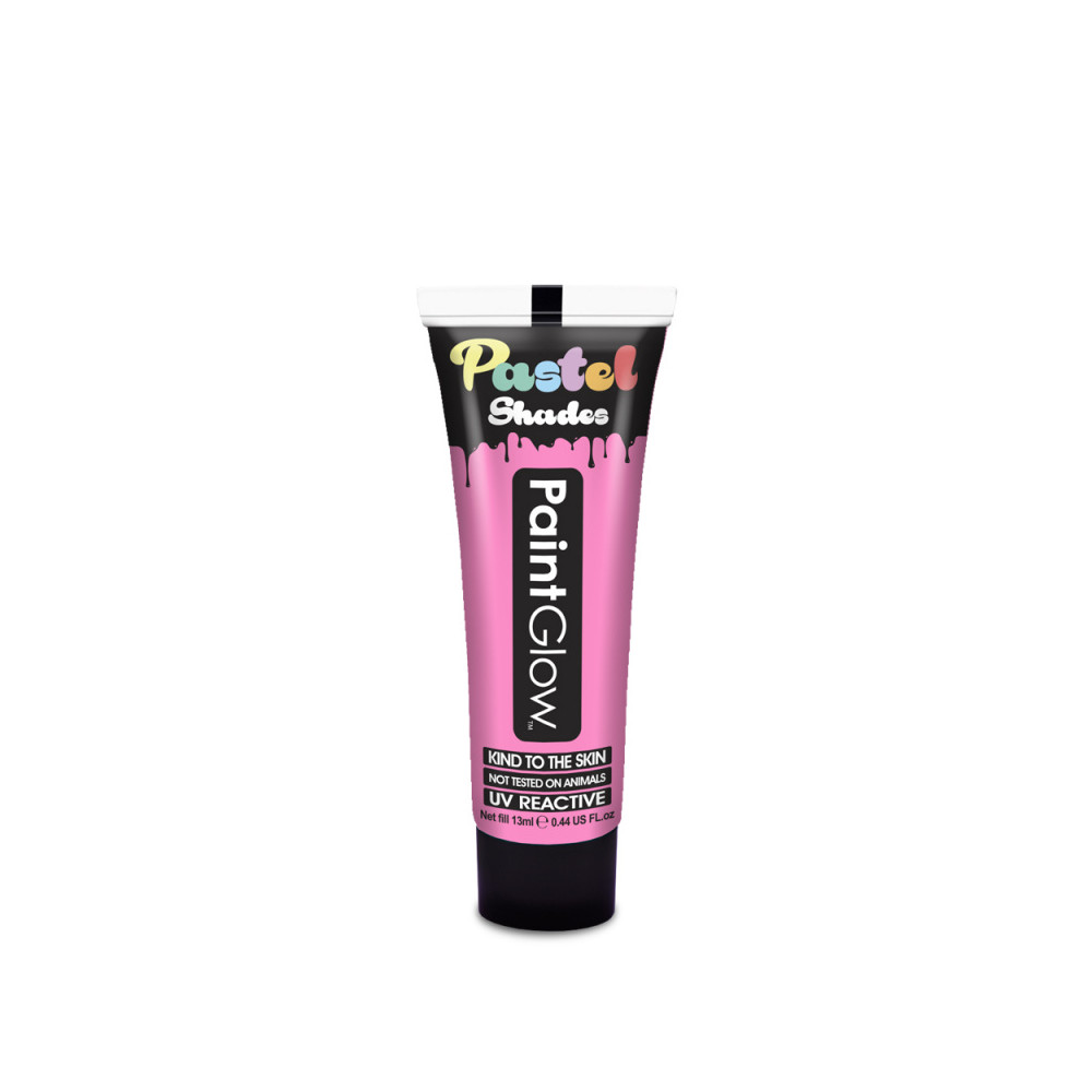 PaintGlow Barva na obličej UV pastelová 13 ml - růžová (pastel pink)