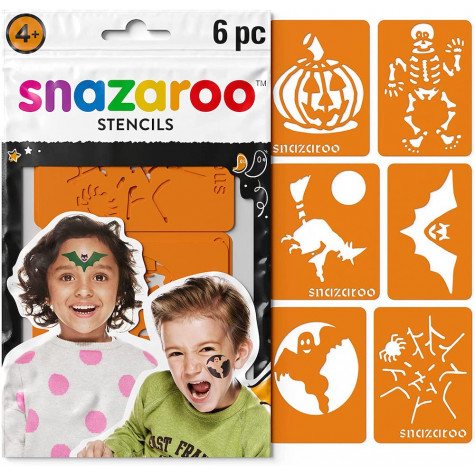 Snazaroo Šablony na obličejové barvy 6 ks - Halloween