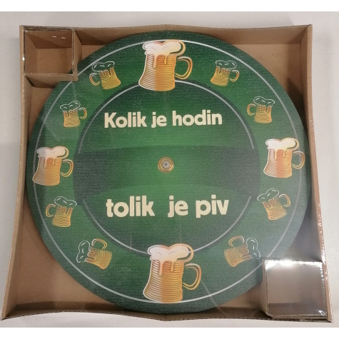 Dřevěné hodiny 24 cm - Piva ~ 2