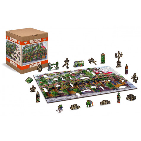 WOODEN CITY Dřevěné puzzle Londýnská hospoda 2v1, 75 dílků EKO ~ 3