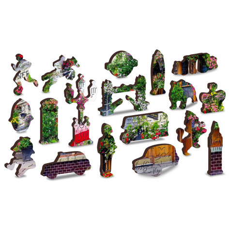 WOODEN CITY Dřevěné puzzle Londýnská hospoda 2v1, 75 dílků EKO ~ 6