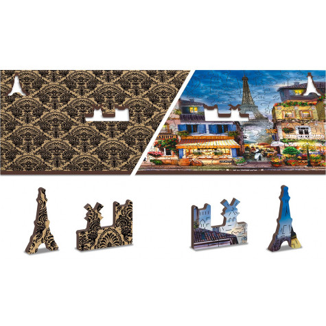 WOODEN CITY Dřevěné puzzle Snídaně v Paříži 2v1, 75 dílků EKO ~ 5