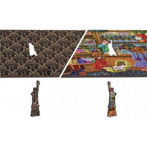 WOODEN CITY Dřevěné puzzle Sladké dobrodružství 2v1, 200 dílků EKO ~ 2